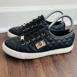 G by Guess Black Quilted Sneakers